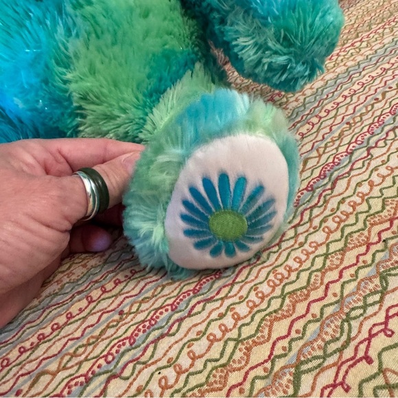 Build A Bear Green N Blue Daisy Plush W Sparkle Summer Retired 2007 - Picture 7 of 8